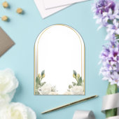 Modèle d'invitation de mariage floral élégant mode (Insitu (Mariage))