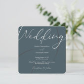 Modèle d'invitation de mariage minimaliste élégant (Debout devant)