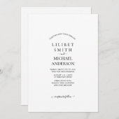 Modèle D'INVITATION DE MARIAGE PERSONNALISÉ - AJOU (Devant / Derrière)