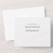 Modèle d'invitation de mariage tout-en-un (Verso)