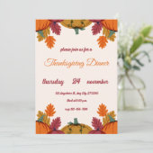Modèle d'invitation de Thanksgiving Flyer modifiab (Debout devant)