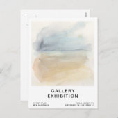 Modèle d'invitation d'exposition de la Galerie per (Devant / Derrière)