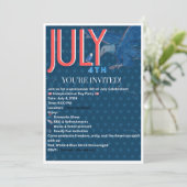 Modèle d'invitation du 14 juillet | Indépendance p (Debout devant)