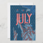 Modèle d'invitation du 14 juillet | Indépendance p (Dos)
