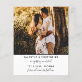 Modèle d'invitation pour Budget Save the Date 4 Ph (Dos)