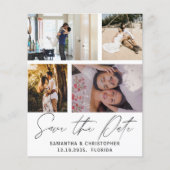 Modèle d'invitation pour Budget Save the Date 4 Ph (Devant)
