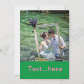 Modèle d'invitation pour carte de mariage (Devant)