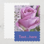 Modèle d'invitation pour carte de mariage (Devant / Derrière)