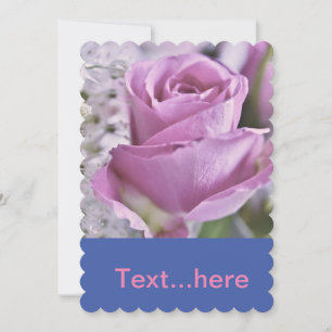 Modèle d'invitation pour carte de mariage