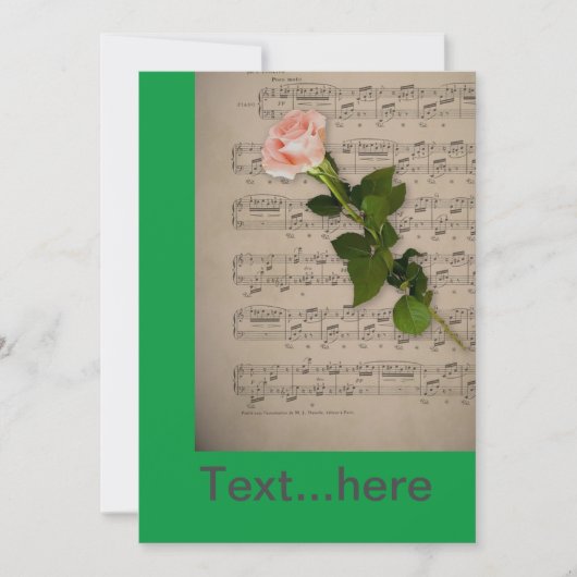 Modèle d'invitation pour carte de mariage (Devant)