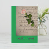 Modèle d'invitation pour carte de mariage (Debout devant)