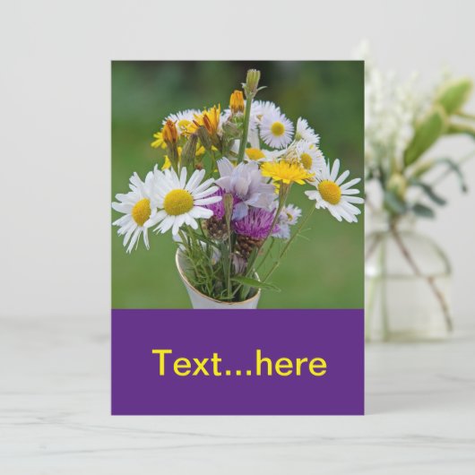 Modèle d'invitation pour carte de mariage (Debout devant)