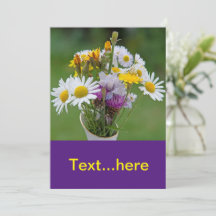 Modèle d'invitation pour carte de mariage