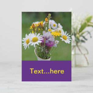 Modèle d'invitation pour carte de mariage