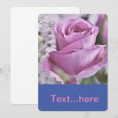 Modèle d'invitation pour carte de mariage (Devant / Derrière)