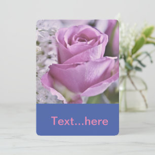 Modèle d'invitation pour carte de mariage