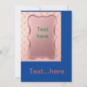 Modèle d'invitation pour carte de mariage (Devant)