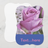 Modèle d'invitation pour carte de mariage (Devant / Derrière)