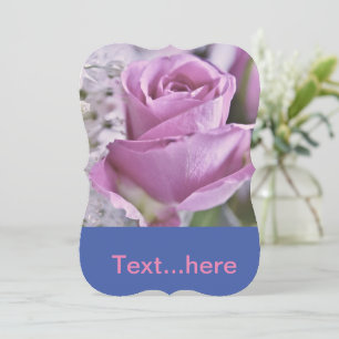 Modèle d'invitation pour carte de mariage
