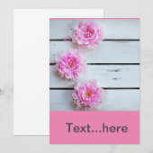 Modèle d'invitation pour carte de mariage (Devant / Derrière)