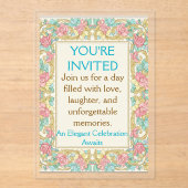 Modèle d'invitation pour célébration moderne (Recto)
