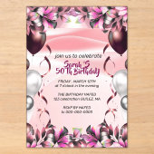 Modèle d'invitation pour célébrer, Surp modifiable (Recto)
