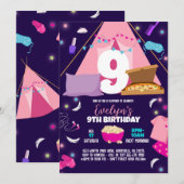 Modèle d'invitation pour soirée pyjama, Invitation (Devant / Derrière)