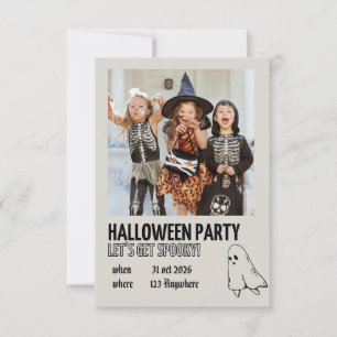 Modèle d'invitation pour une fête d'Halloween pour