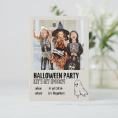 Modèle d'invitation pour une fête d'Halloween pour (Debout devant)