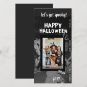 Modèle d'invitation pour une fête d'Halloween pour (Devant / Derrière)