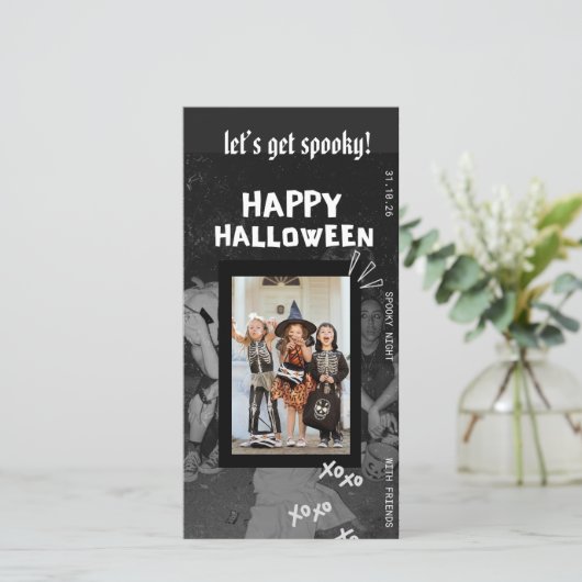 Modèle d'invitation pour une fête d'Halloween pour (Debout devant)