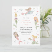 Modèle d'invitation sirène, Invitation fête au bor (Debout devant)