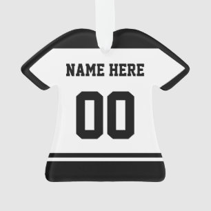 Modèle d'ornement de nom et de nombre du Jersey d