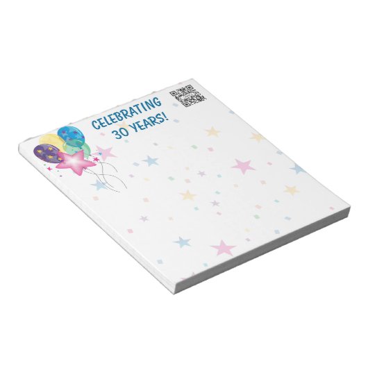 Modèle du Bloc-notes célébré (Incliné)