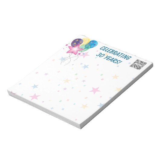 Modèle du Bloc-notes célébré (Tourné)