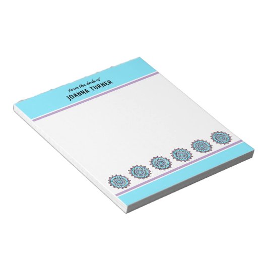 Modèle du Bloc-notes Mandala (Incliné)