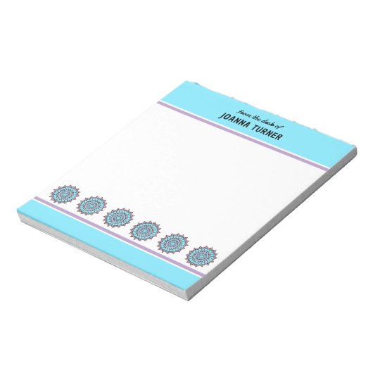 Modèle du Bloc-notes Mandala (Tourné)