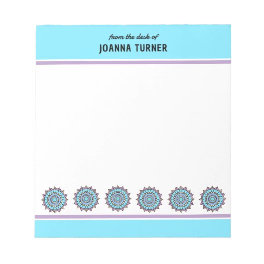 Modèle du Bloc-notes Mandala (Devant)