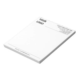 Modèle du bloc-notes professionnel du logo de l'en