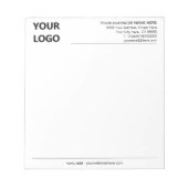 Modèle du bloc-notes professionnel du logo de l'en (Devant)