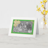 Modèle du cadre photo de la fête de la Saint-Patri (Fleur jaune)