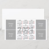 modèle du calendrier 2021 (Devant / Derrière)