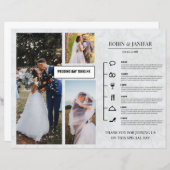 Modèle du calendrier de l'itinéraire du jour de ma (Devant / Derrière)