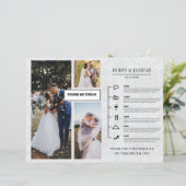 Modèle du calendrier de l'itinéraire du jour de ma (Debout devant)