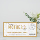 Modèle du certificat cadeau de la fête des mères (Debout devant)