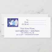 Modèle du certificat cadeau de paix (Dos)