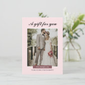 Modèle du certificat cadeau du photographe (Debout devant)