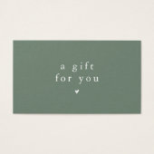 MODÈLE du certificat cadeau EMELIA Boho Sage Vouch (Devant)