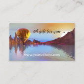 Modèle du certificat cadeau pour le vol à ballon c (Devant)