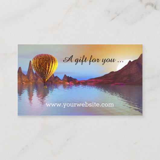 Modèle du certificat cadeau pour le vol à ballon c (Devant)